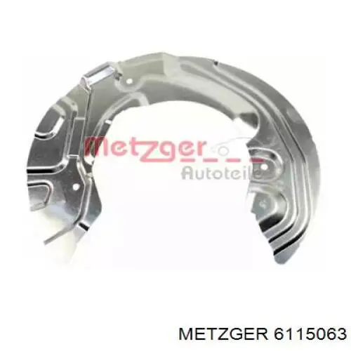 6115063 Metzger защита тормозного диска переднего левого
