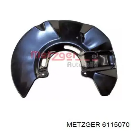 Защита тормозного диска переднего правого Metzger 6115070