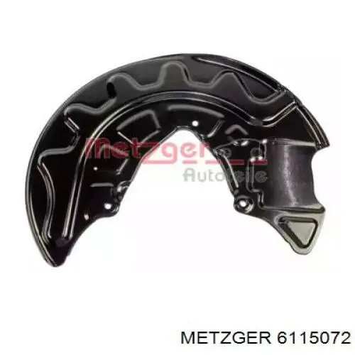 6115072 Metzger proteção do freio de disco dianteiro direito