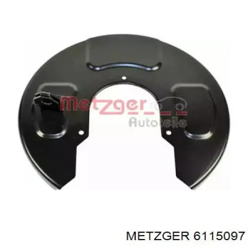 6115097 Metzger proteção esquerda do freio de disco traseiro