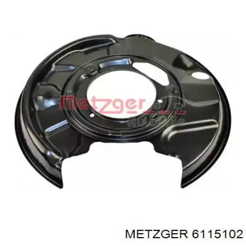 6115102 Metzger защита тормозного диска заднего правая
