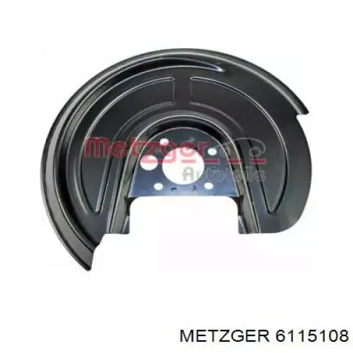 6115108 Metzger защита тормозного диска заднего правая