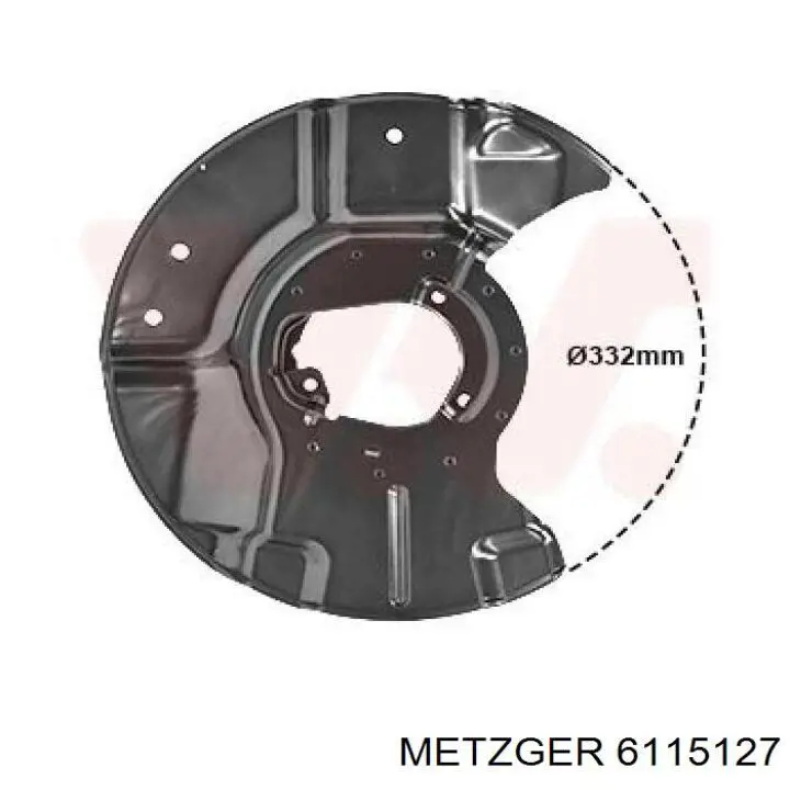 Защита тормозного диска переднего левого MARHTOBM052KET Market (OEM)