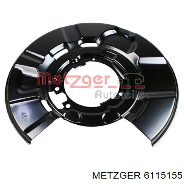 6115155 Metzger защита тормозного диска заднего левая