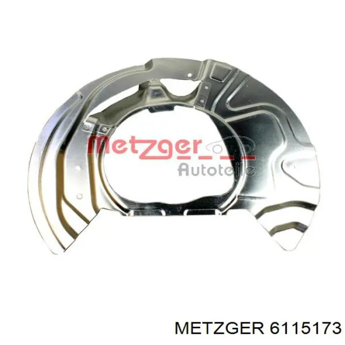 6115173 Metzger proteção do freio de disco dianteiro esquerdo
