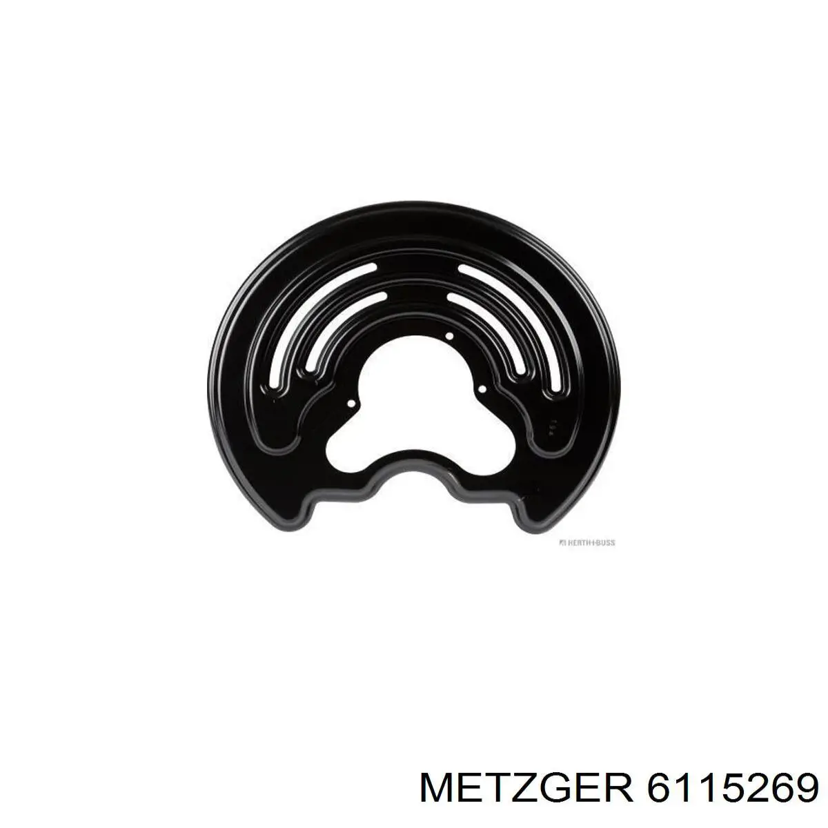 6115269 Metzger proteção esquerda do freio de disco traseiro