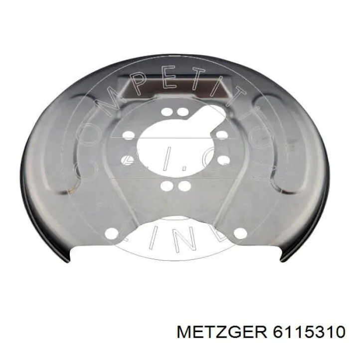 Proteção direita do freio de disco traseiro para Mitsubishi Space Star (DG0)