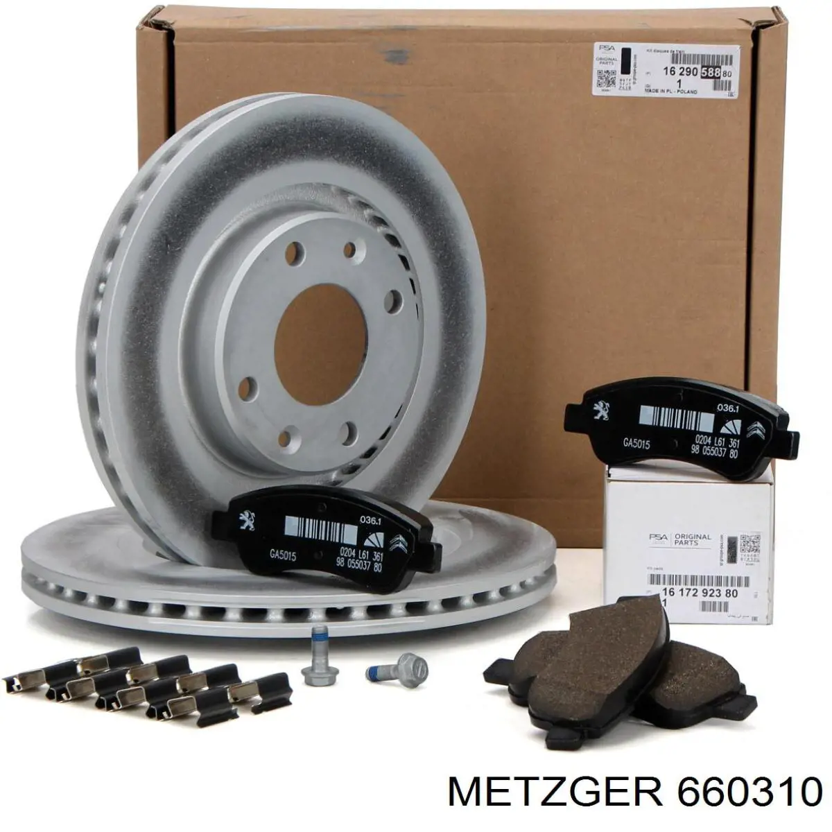 6603.10 Metzger диск тормозной передний