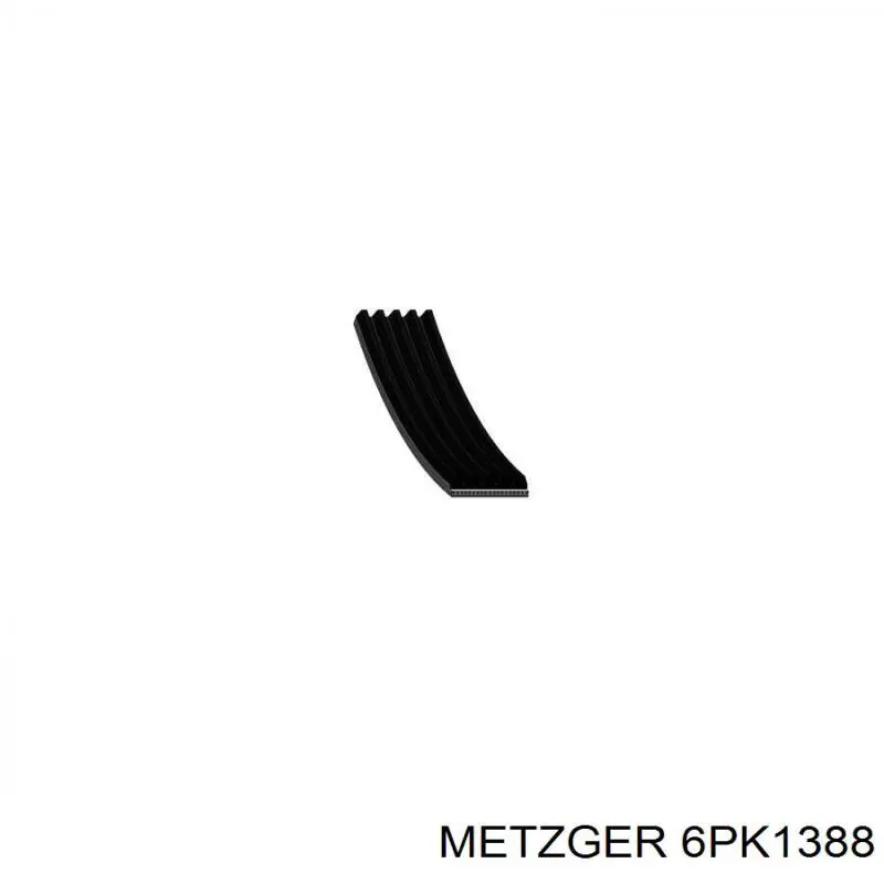 6PK1388 Metzger ремень генератора