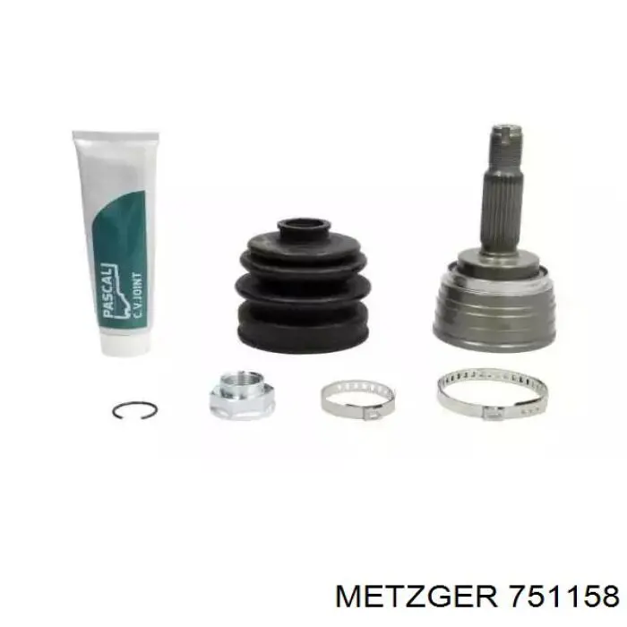 Пыльник ШРУСа задней полуоси внутренний Metzger 751158 цена, от 11.00 USD