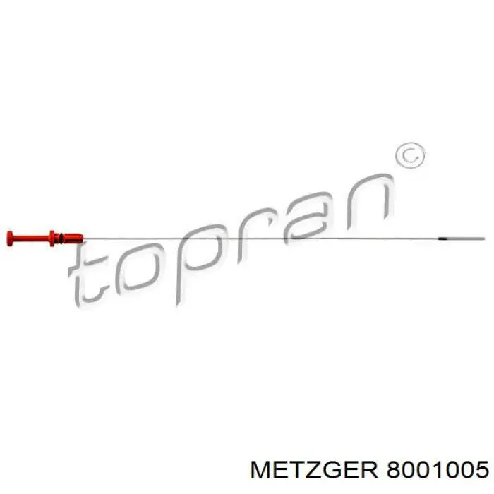 Щуп (индикатор) уровня масла в двигателе Metzger 8001005