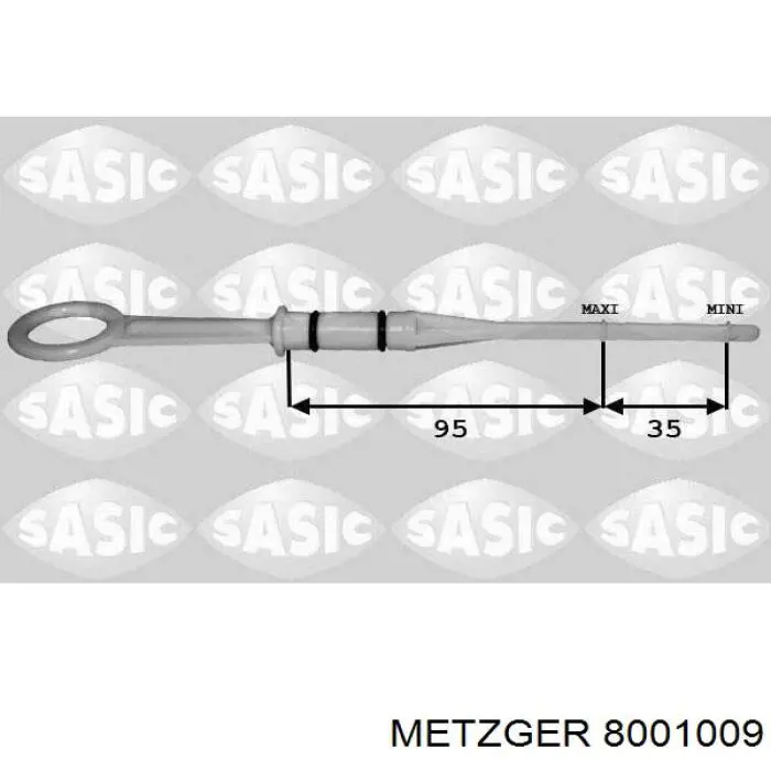 Щуп-індикатор рівня масла в двигуні 8001009 Metzger