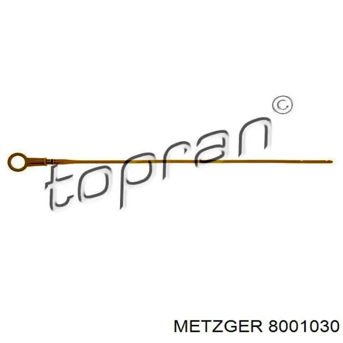 Щуп (индикатор) уровня масла в двигателе Metzger 8001030