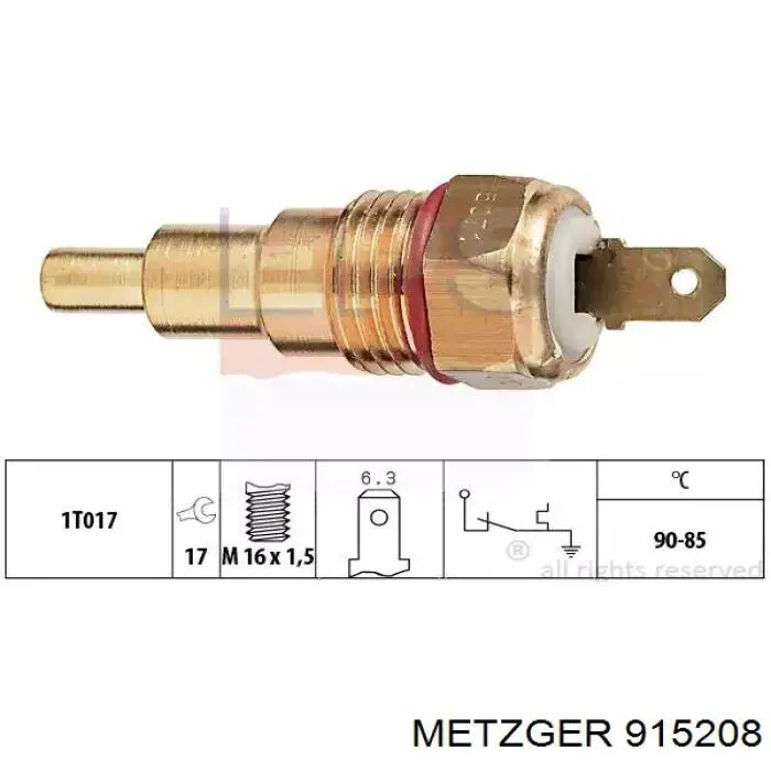 B6S718840 Mazda Датчик радиатора