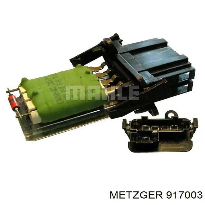 Резистор (сопротивление) вентилятора печки (отопителя салона) Metzger 917003