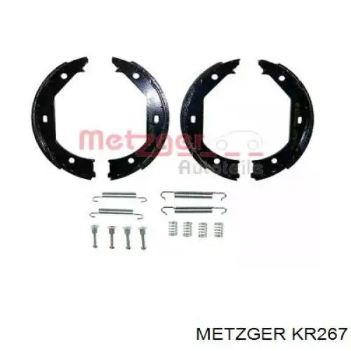 KR267 Metzger колодки ручника (стояночного тормоза)