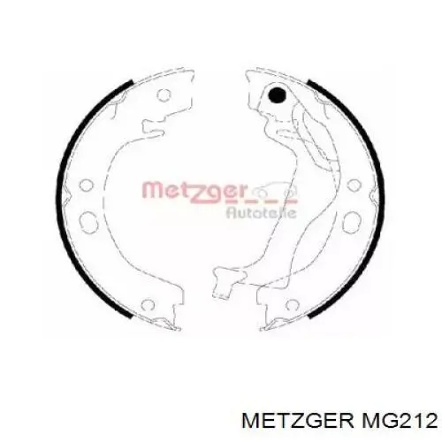 Задние барабанные колодки MG212 Metzger