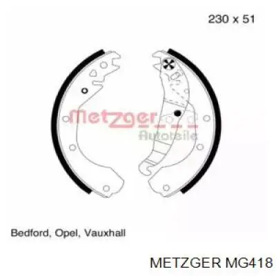 Колодки тормозные задние барабанные на Opel Rekord  E 