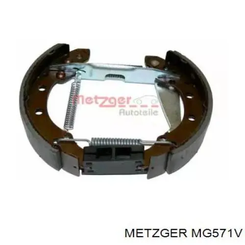 MG571V Metzger колодки тормозные задние барабанные