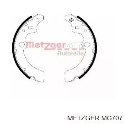 MG707 Metzger колодки тормозные задние барабанные