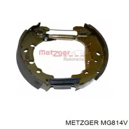 MG814V Metzger колодки тормозные задние барабанные