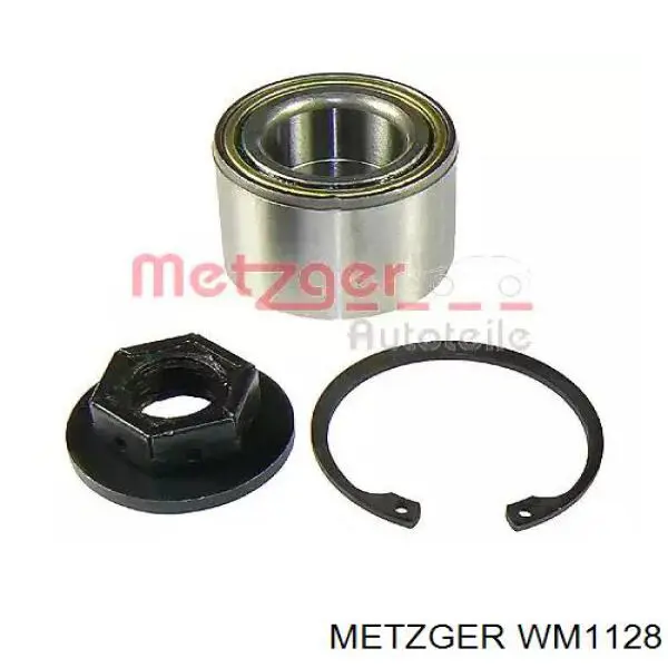 WM1128 Metzger подшипник ступицы задней