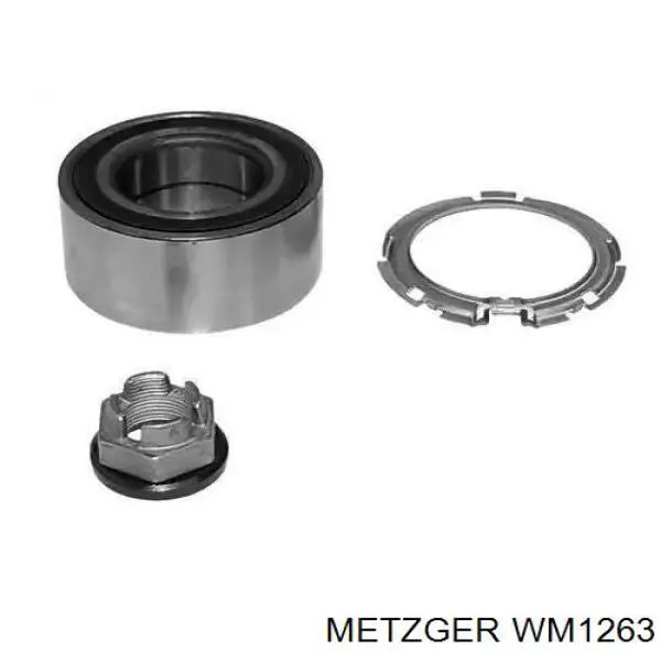 WM1263 Metzger подшипник ступицы передней