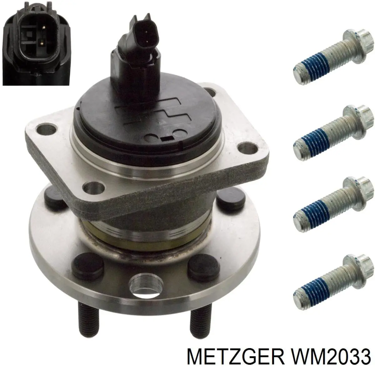 Cubo de rueda trasero WM2033 Metzger