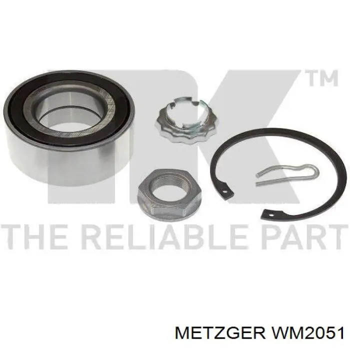 WM 2051 Metzger подшипник ступицы передней