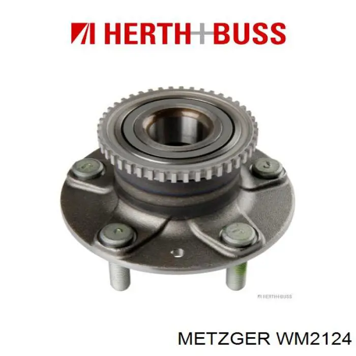 Cubo de rueda trasero WM2124 Metzger