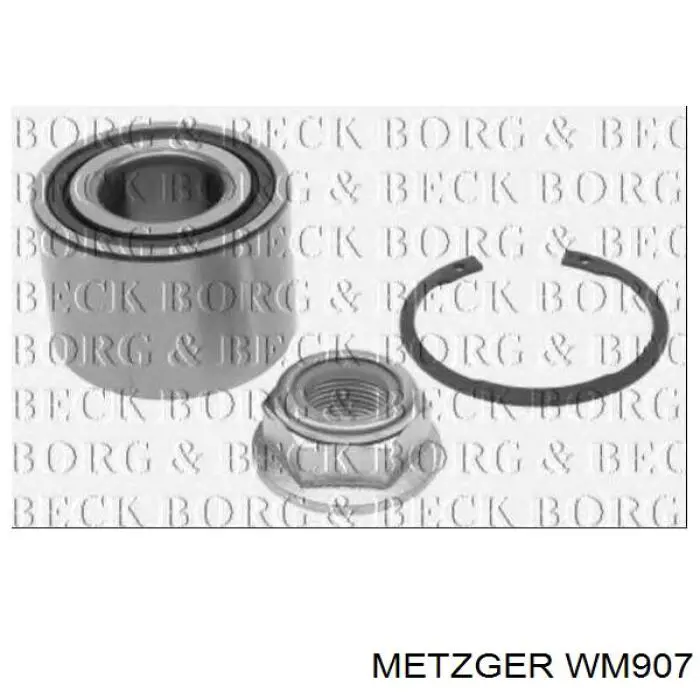 WM907 Metzger Подшипник ступицы задней