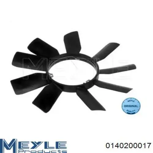0140200017 Meyle вентилятор (крыльчатка радиатора охлаждения)