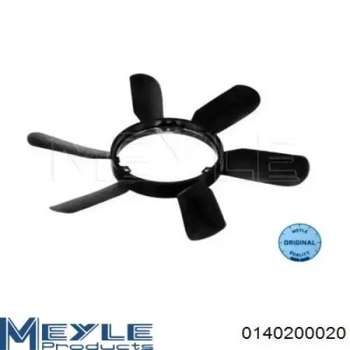 Вентилятор (крыльчатка) радиатора охлаждения Meyle 0140200020