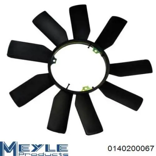 Rodete ventilador, refrigeración de motor 0140200067 Meyle