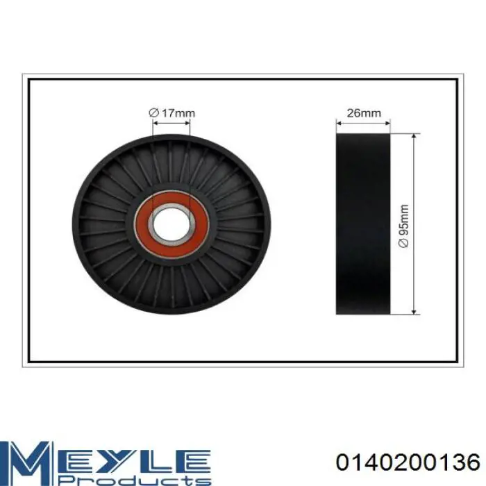 Натяжной ролик 140200136 Meyle