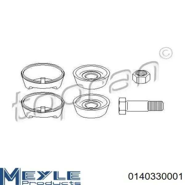 Купить 0140330001 Meyle Сайлентблок нижний передней подвески