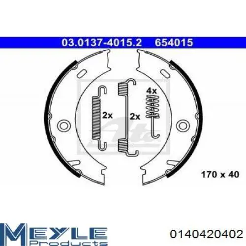 Тормозные колодки стояночного тормоза LPR LPR07970 цена, от 16.93 USD