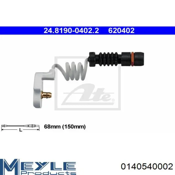 0140540002 Meyle Датчик износа тормозных колодок
