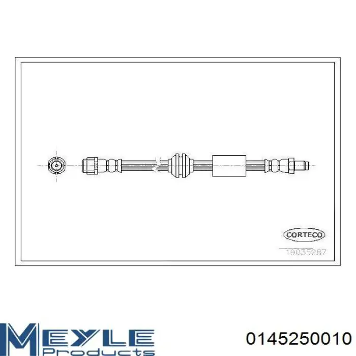 Шланг тормозной передний Meyle 0145250010 цена, от 10.48 USD
