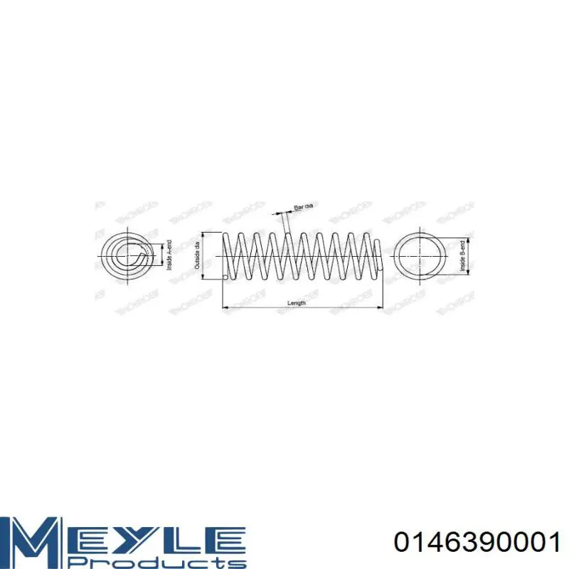 Передняя пружина 600328 Maxgear