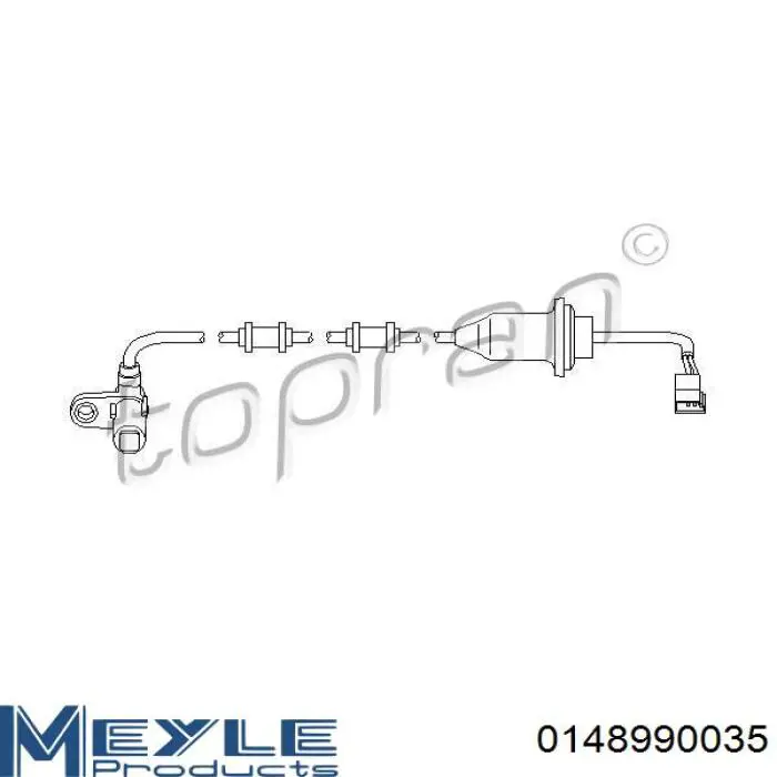 Купить 0148990035 Meyle Датчик АБС задний левый