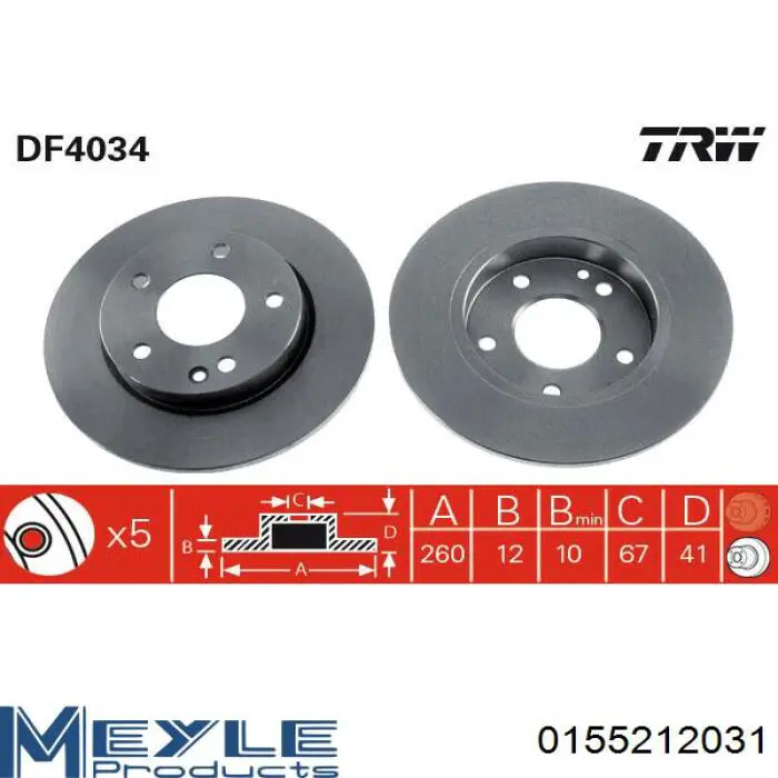 Тормоз дисковый передний Tomex TX7406 цена, от 28.75 USD