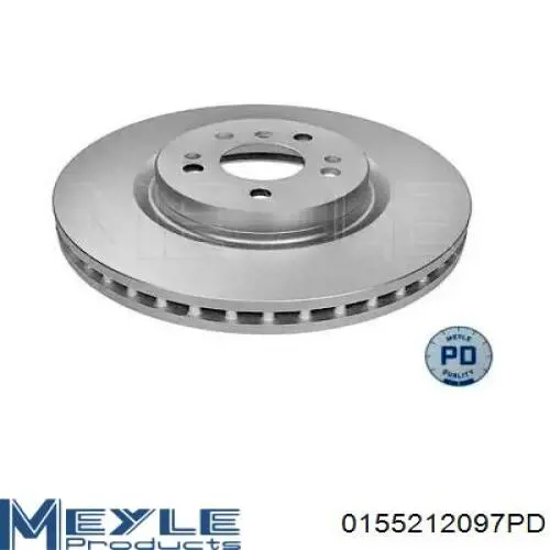 0155212097PD Meyle диск тормозной передний