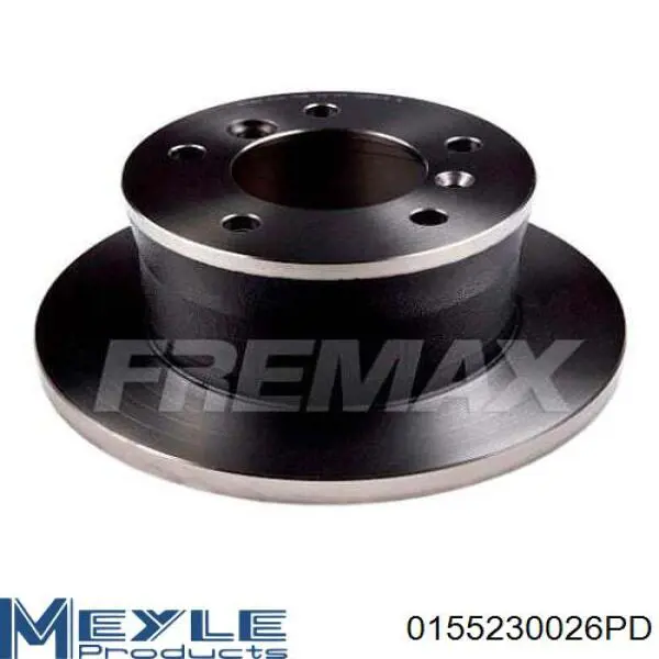 Тормозные диски 0155230026PD Meyle