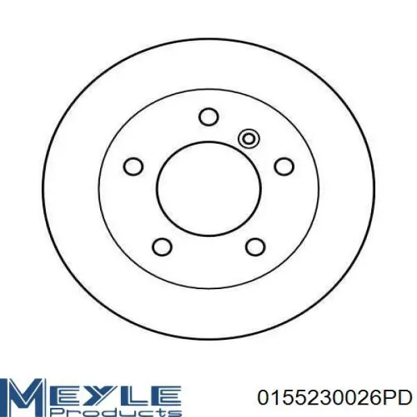 0155230026PD Meyle Дисковый тормоз
