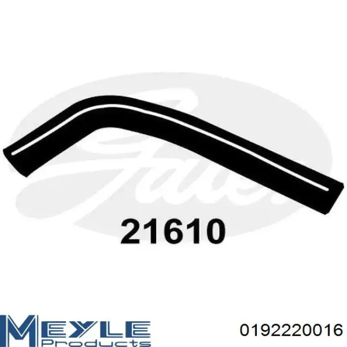 Шланг радиатора охлаждения Meyle 0192220016 цена, от 29.05 USD