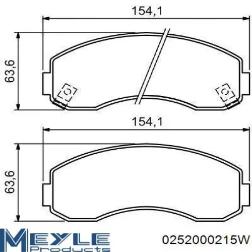 Передние тормозные колодки 572331J Jurid/Bendix