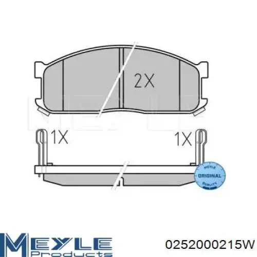Колодки тормозные передние дисковые на Mazda E 2000/2200 