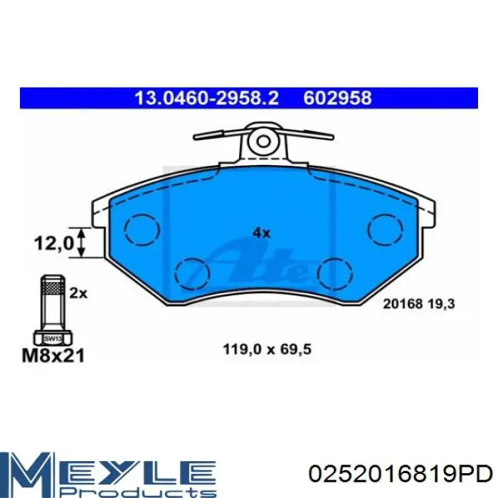 Купить BPD1284 Jurid/Bendix Колодки тормозные