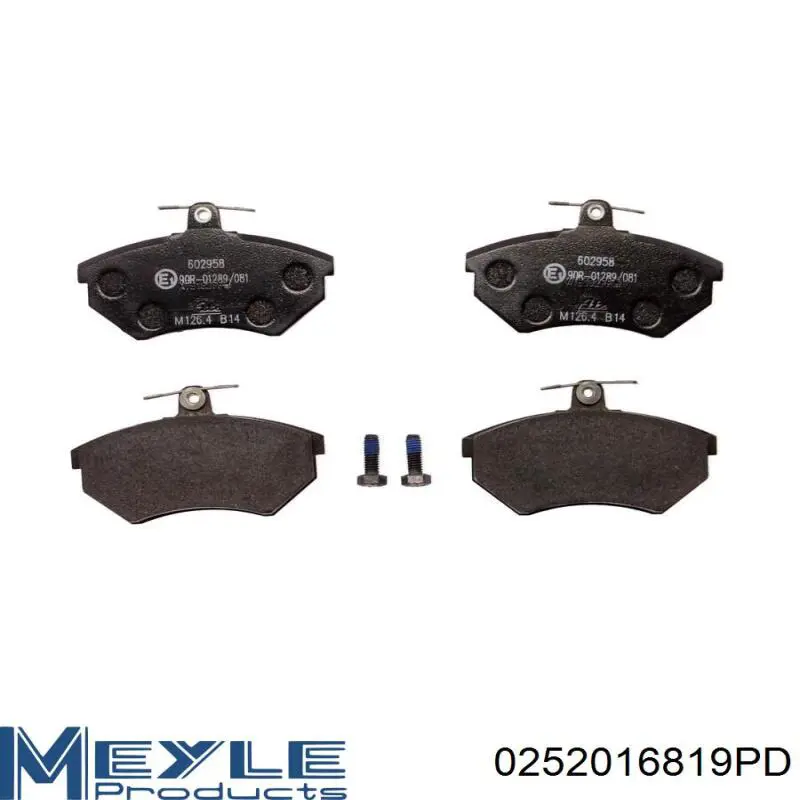 Передние тормозные колодки BPD1284 Jurid/Bendix